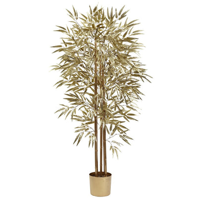 5' Golden Bamboo Tree w/880 Lvs Default Title