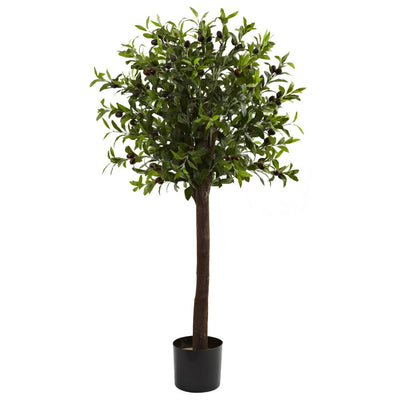 4’ Olive Topiary Silk Tree Default Title