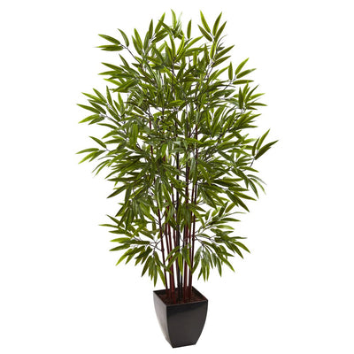 5’ Bamboo Silk Tree w/Planter Default Title