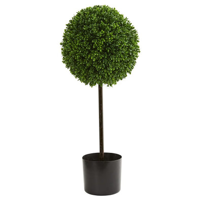 2.5' Boxwood Ball Artificial Topiary Tree UV Resistant (Indoor/Outdoor) Default Title