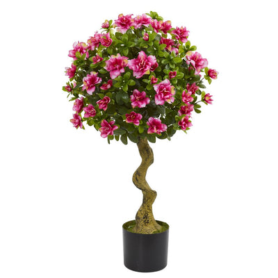 3' Azalea Artificial Topiary Tree Default Title