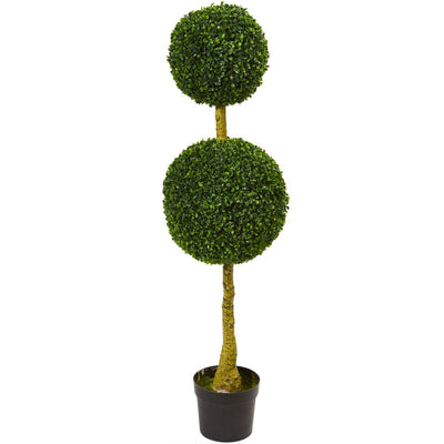 4.5' Double Topiary Boxwood Artificial Tree UV Resistant (Indoor/Outdoor) Default Title