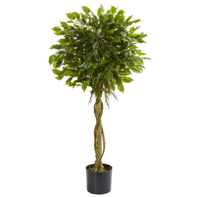 4' Ficus Artificial Topiary Tree UV Resistant (Indoor/Outdoor) Default Title