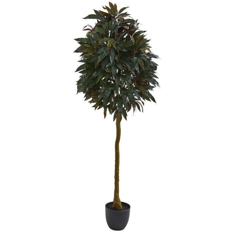 6’ Red Mango Leaf Artificial Tree Default Title