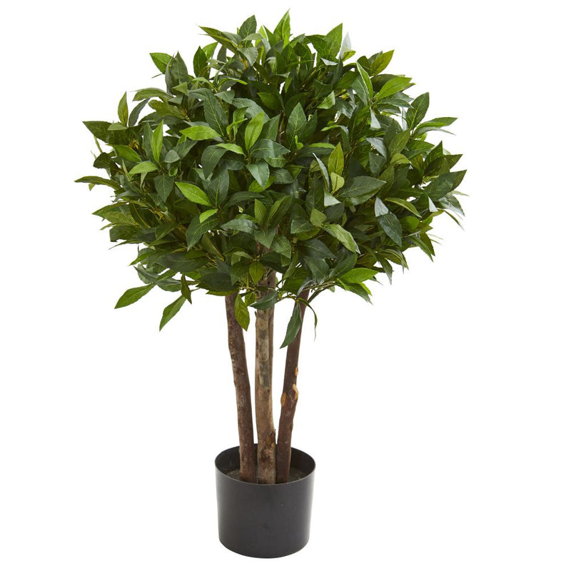 37” Bay Leaf Topiary Artificial Tree Default Title