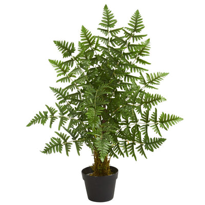 3' Ruffle Fern Artificial Palm Tree Default Title