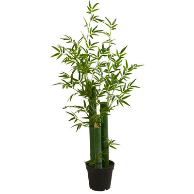 5' Green Bamboo Artificial Tree Default Title