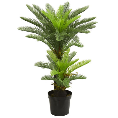 4.5' Double Potted Cycas Artificial Tree Default Title