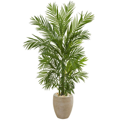 5' Areca Palm Artificial Tree in Sand Colored Planter Default Title