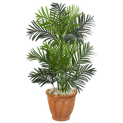 3.5' Paradise Palm Artificial Tree in Terra Cotta Planter Default Title