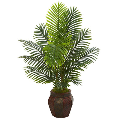 4.5' Paradise Palm Artificial Tree in Decorative Planter Default Title