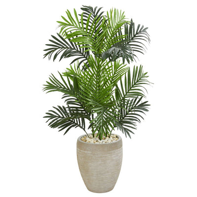 Paradise Palm Artificial Tree in Sand Colored Planter Default Title