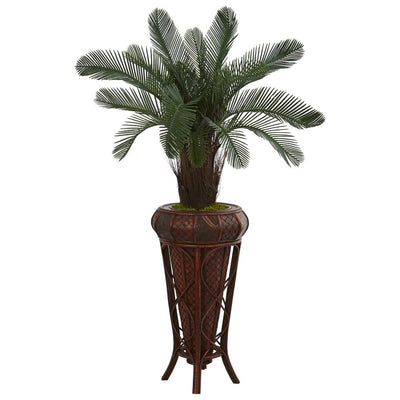 4’ Cycas Artificial Tree in Decoorative Stand UV Resistant (Indoor/Outdoor) Default Title