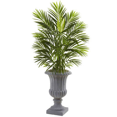 3.5’ Bamboo Tree in Wooden Decorative Planter Default Title