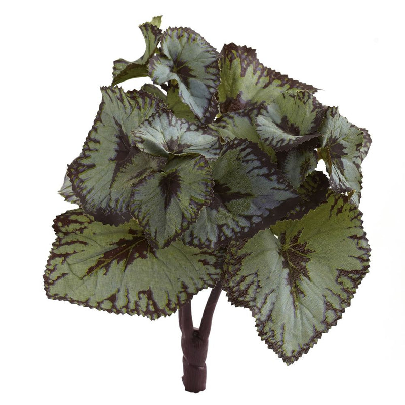 Rex Begonia Artificial Bush (Set of 12) Default Title