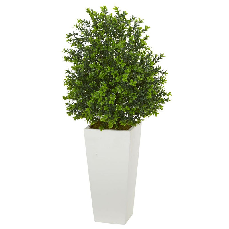 Sweet Grass Artificial Plant in White Tower Planter (Indoor/Outdoor) Default Title