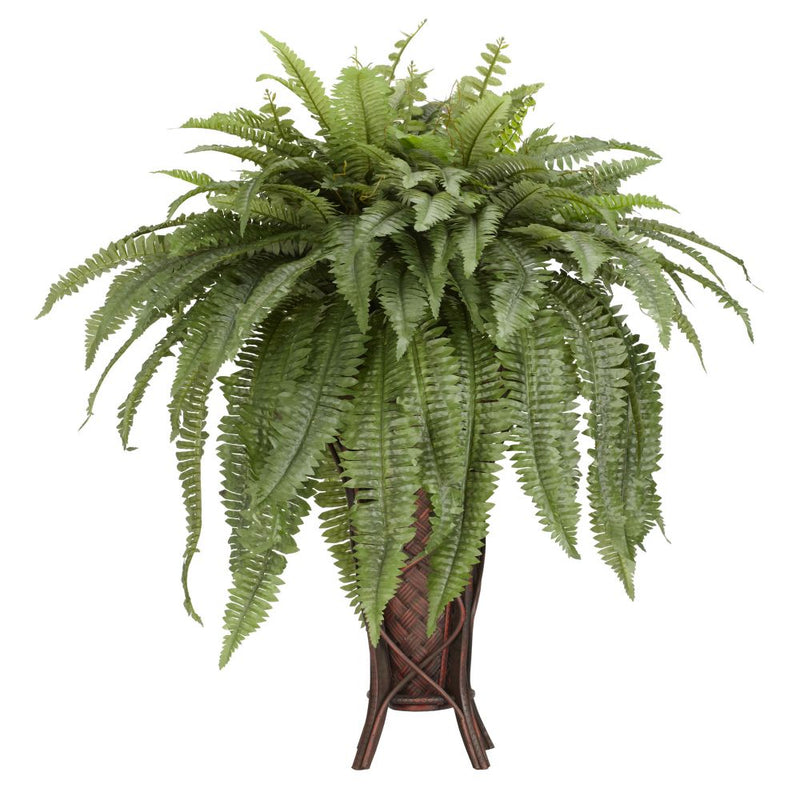 Boston Fern w/Stand Silk Plant Default Title