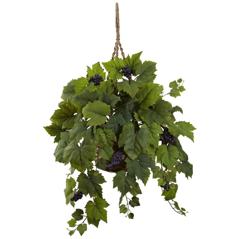 Grape Leaf Hanging Basket Default Title