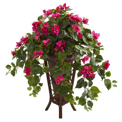 Bougainvillea Artificial Plant in Stand Planter Default Title