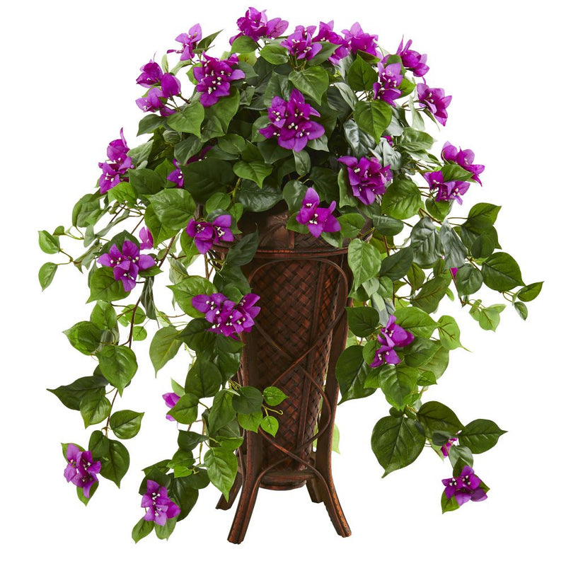 Bougainvillea Artificial Plant in Stand Planter Default Title