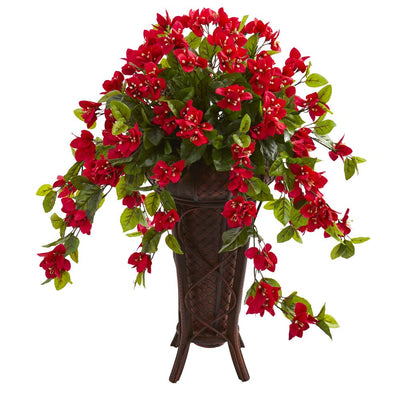 Bougainvillea Artificial Plant in Stand Colored PlanterPlanter Default Title