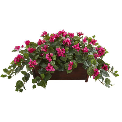 Bougainvillea Artificial Plant in Decorative Planter Default Title