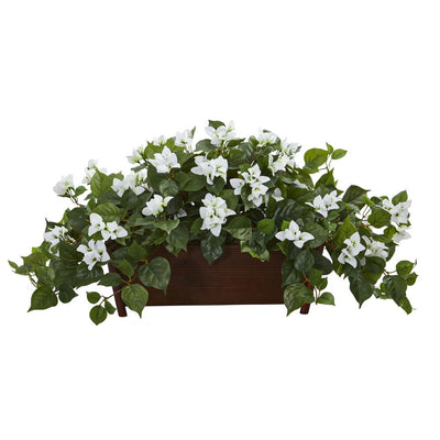 Bougainvillea Artificial Plant in Decorative Planter Default Title