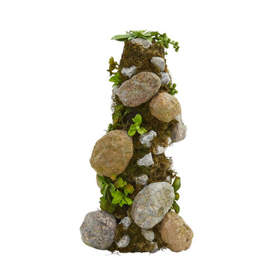 18” Succulent Rock Column Default Title