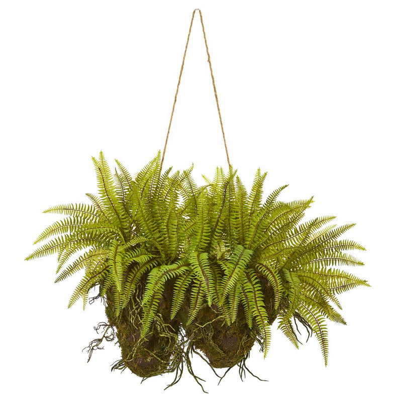 24” Forest Fern Artificial Hanging Plant Default Title