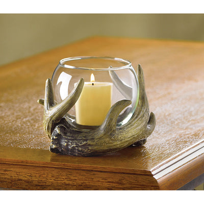 RUSTIC ANTLER CANDLEHOLDER Default Title