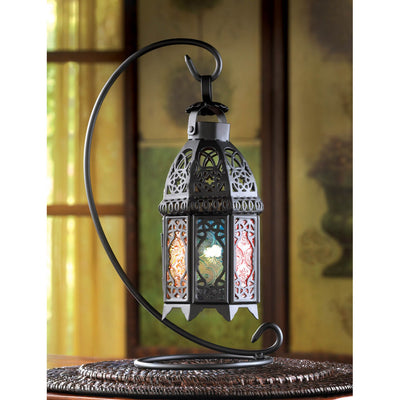 RAINBOW MOROCCAN LANTERN STAND Default Title