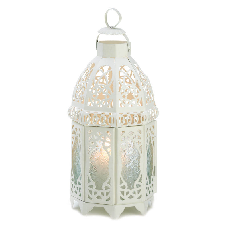 WHITE LATTICE LANTERN Default Title