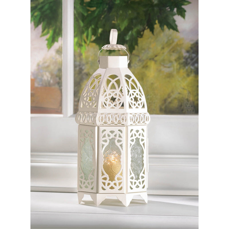 WHITE LATTICE LANTERN Default Title