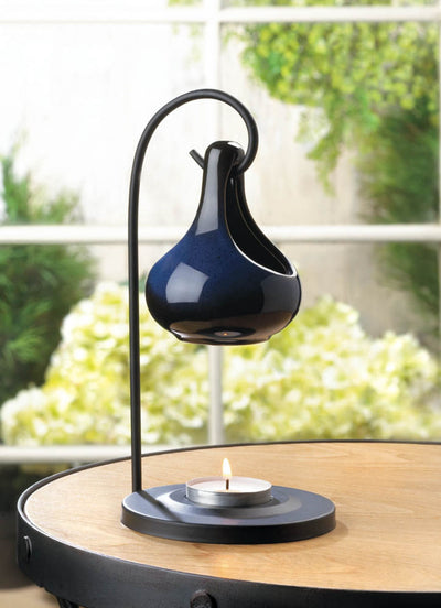 COBALT BLUE TEAR DROP OIL WARMER Default Title