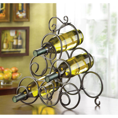 SCROLLWORK WINE RACK Default Title