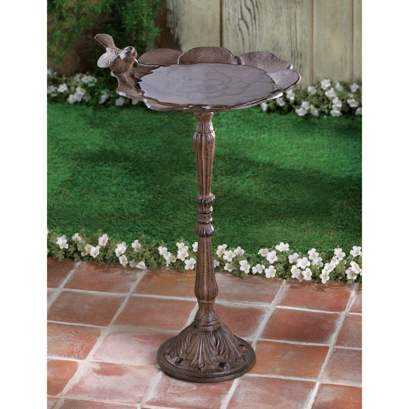 RUSTIC IRON BIRDBATH Default Title