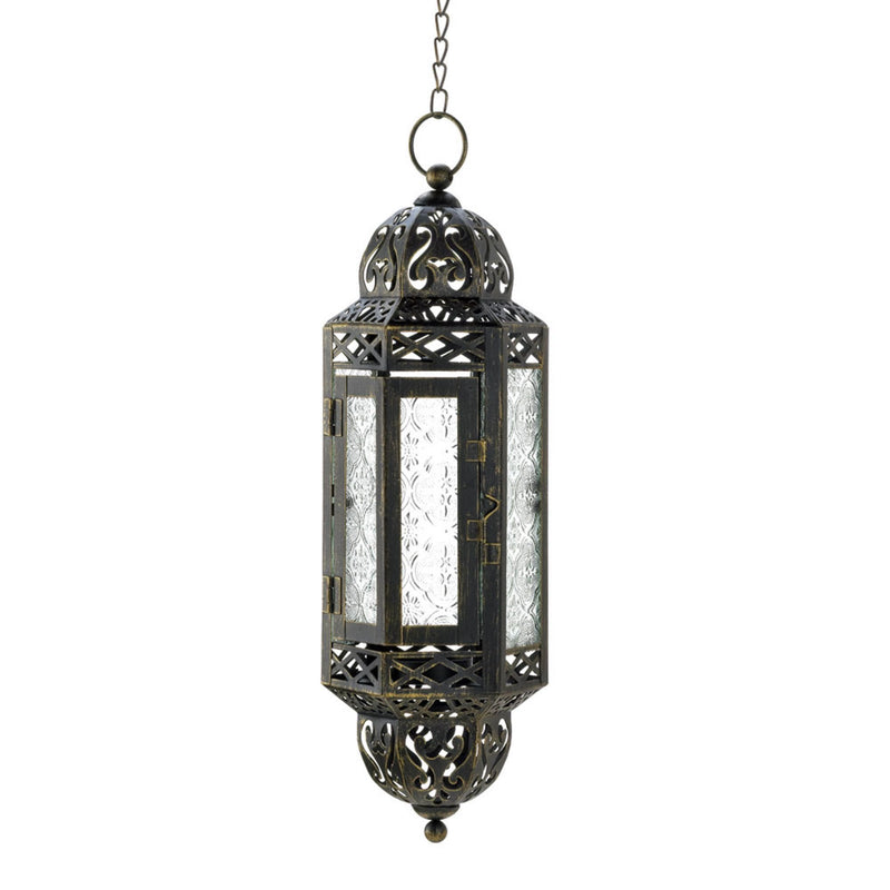 VICTORIAN HANGING CANDLE LANTERN Default Title