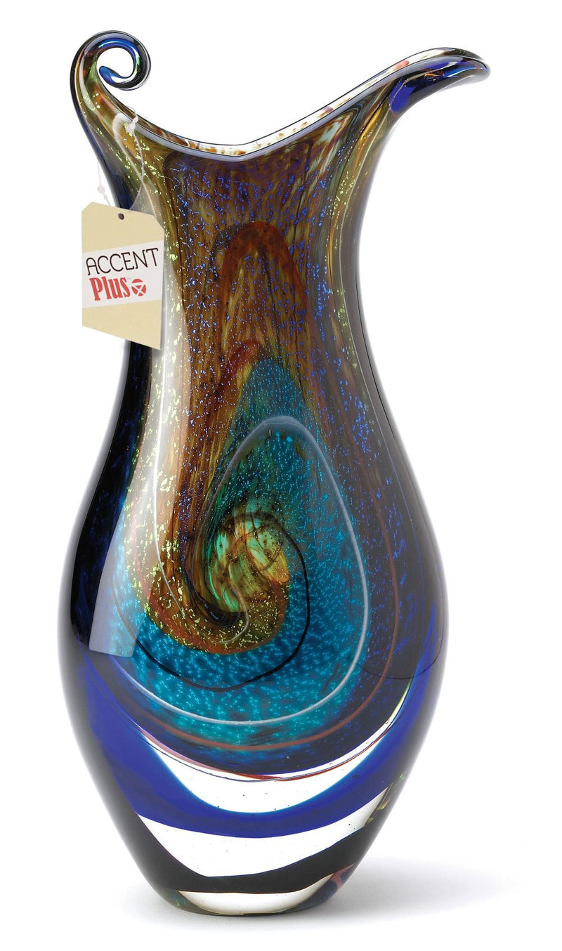 GALAXY ART GLASS VASE Default Title