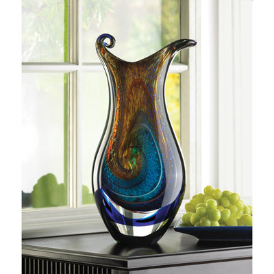 GALAXY ART GLASS VASE Default Title