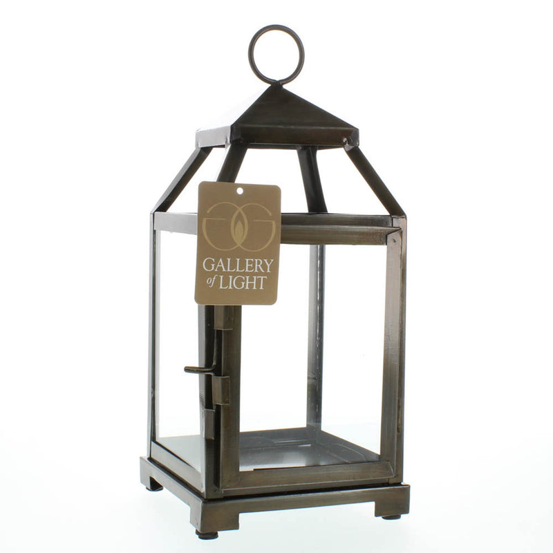 RUSTIC SILVER CONTEMPORARY LANTERN Default Title