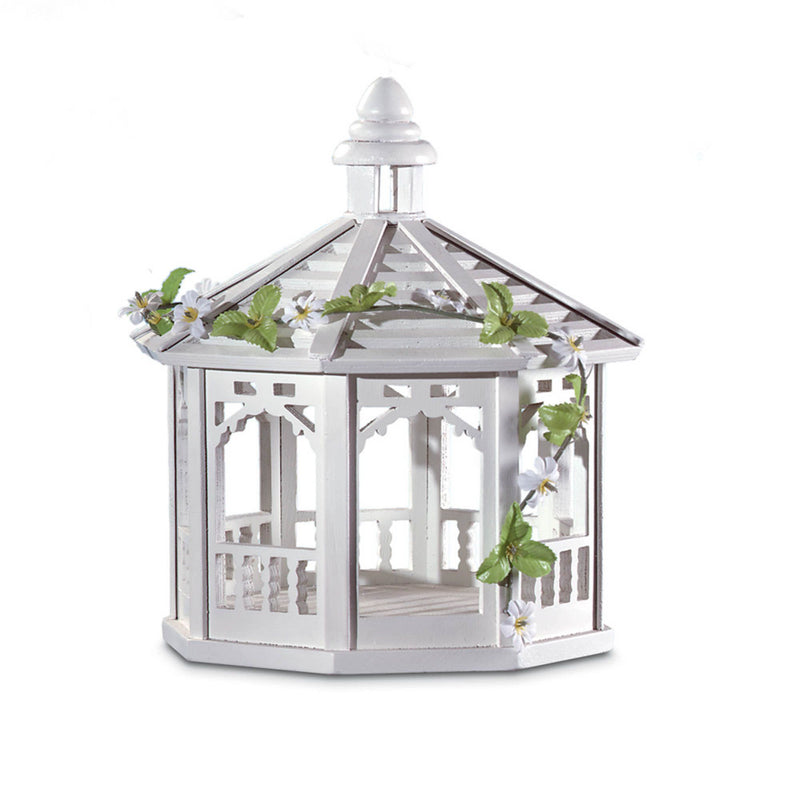 WHITE GAZEBO BIRD FEEDER Default Title