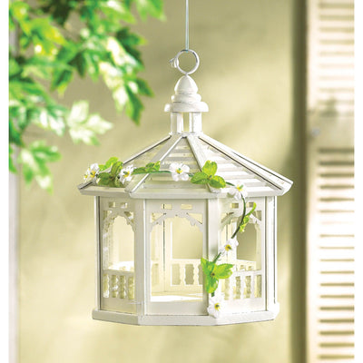 WHITE GAZEBO BIRD FEEDER Default Title