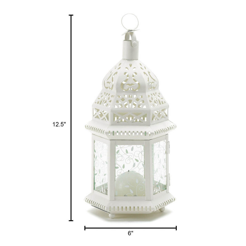 WHITE MOROCCAN LANTERN Default Title