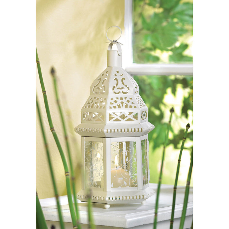 WHITE MOROCCAN LANTERN Default Title