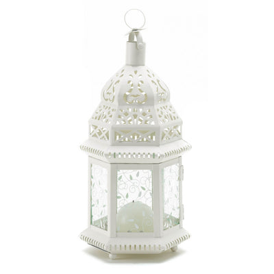 WHITE MOROCCAN LANTERN Default Title