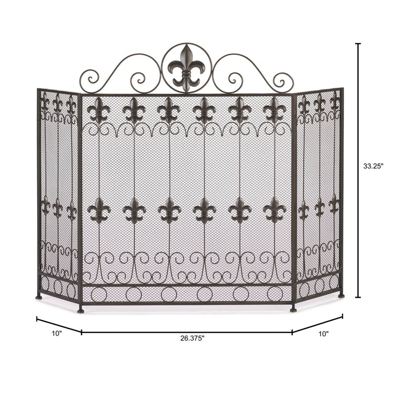 FRENCH REVIVAL FIREPLACE SCREEN Default Title