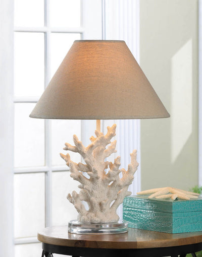 WHITE CORAL TABLE LAMP Default Title