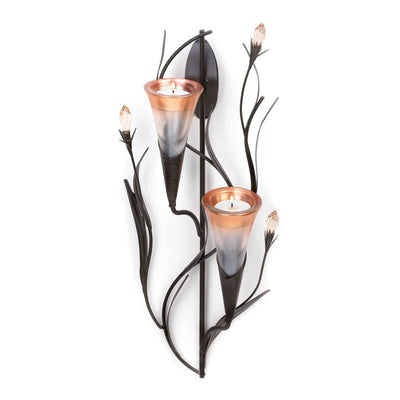 DAWN LILIES CANDLE WALL SCONCE Default Title