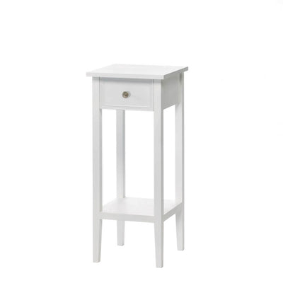 WILLOW WHITE SIDE TABLE Default Title