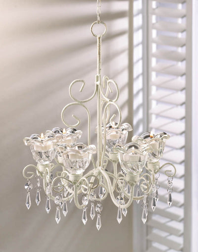 CRYSTAL BLOOMS CANDLE CHANDELIER Default Title